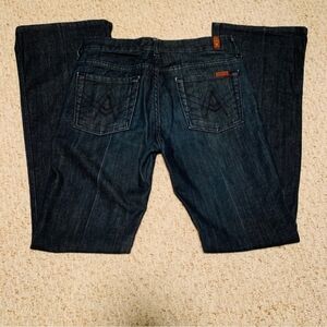7 for All Mankind ‘A’ pocket  "TROUSER" jns. Sz 28, PERFECT CONDITION, INSEAM 34